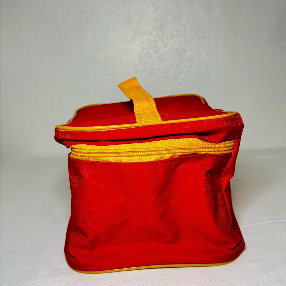 Stanhome Canvas Travel Kit Bag Kids’ toiletry bag red & yellow zipper and strap